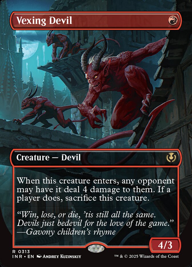 Vexing Devil - [Foil, Borderless] Innistrad Remastered (INR)