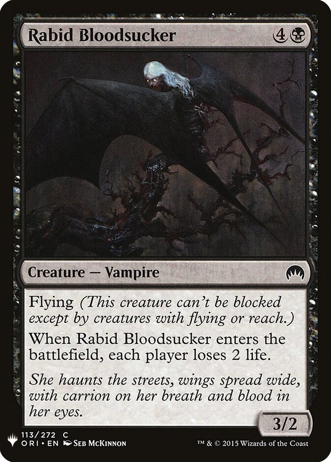 Rabid Bloodsucker (ORI-113) - The List (PLST)