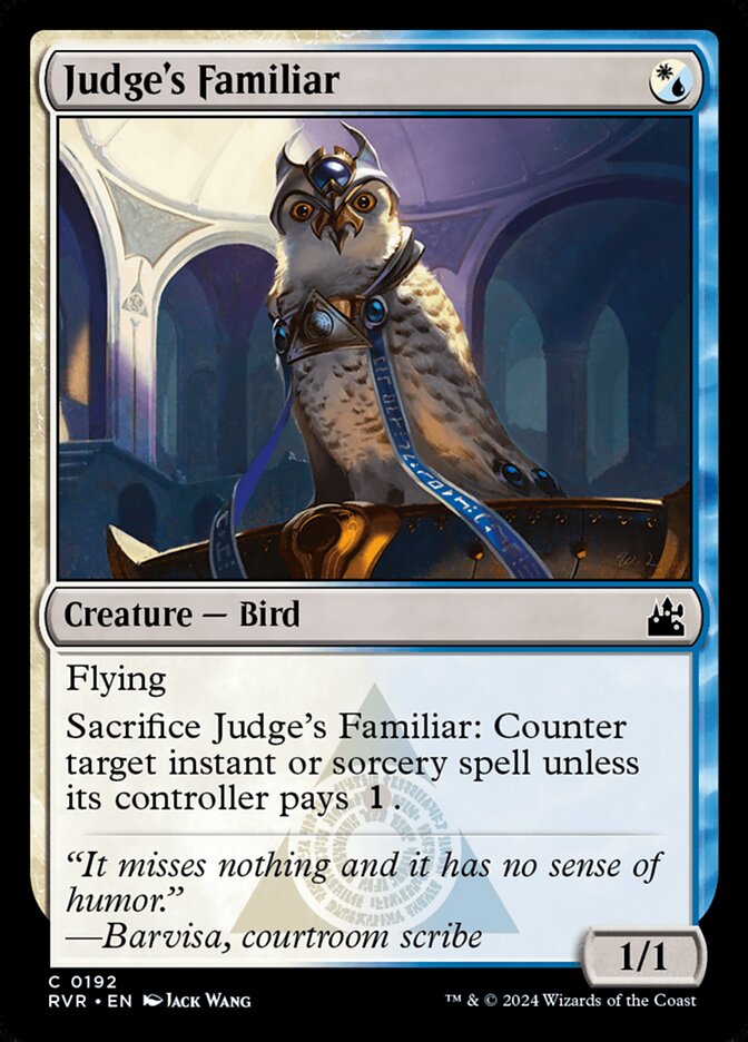 Judge's Familiar (192) - Ravnica Remastered (RVR)