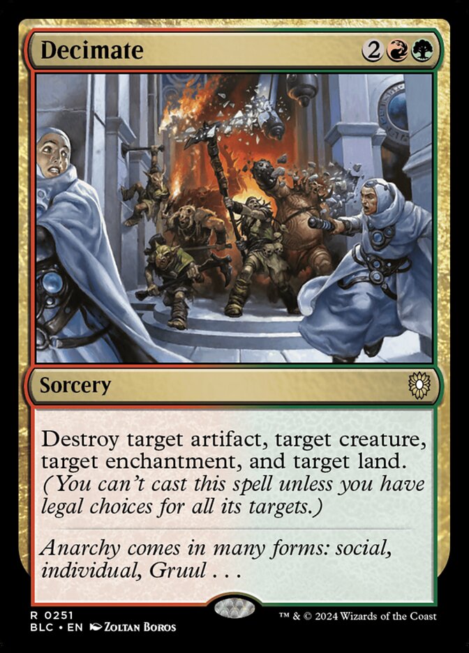 Decimate (251) - Bloomburrow Commander (BLC)