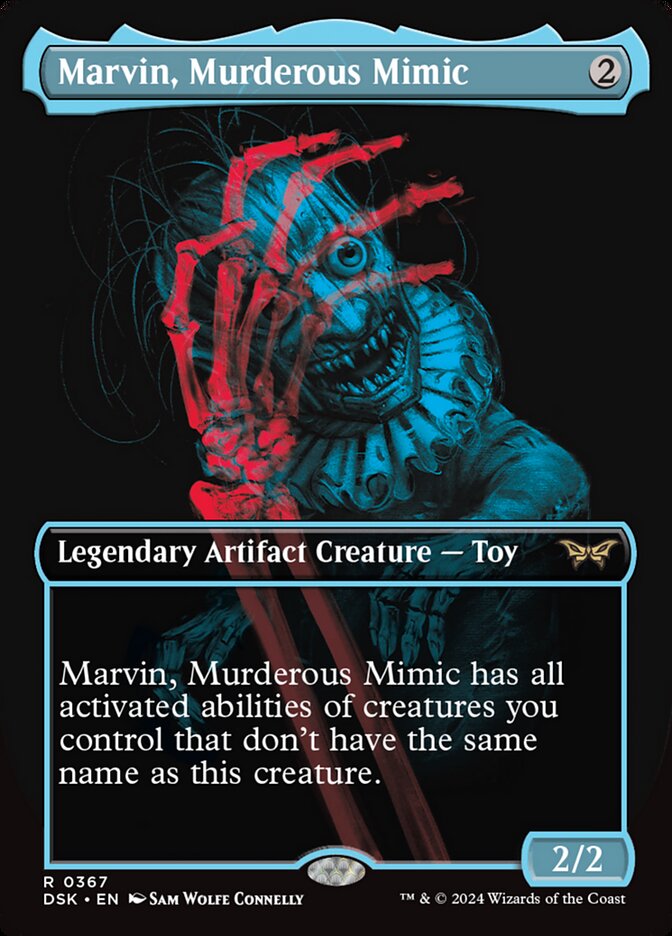 Marvin, Murderous Mimic - [Foil, Double Exposure] Duskmourn: House of Horror (DSK)