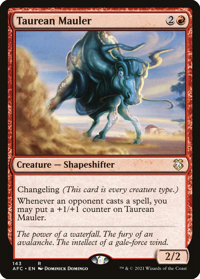 Taurean Mauler (143) - Forgotten Realms Commander (AFC)