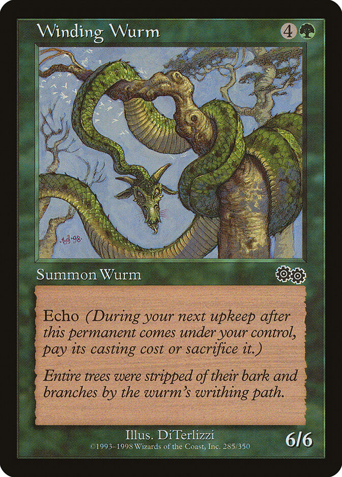 Winding Wurm (285) - Urza's Saga (USG)