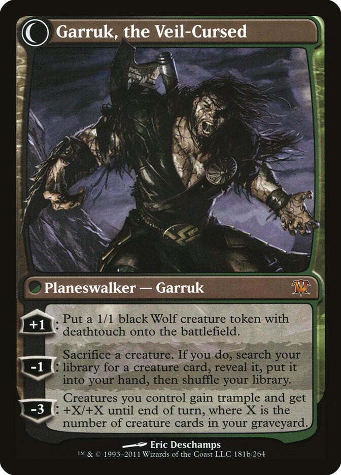 Garruk Relentless // Garruk, the Veil-Cursed (ISD-181) - The List (PLST)