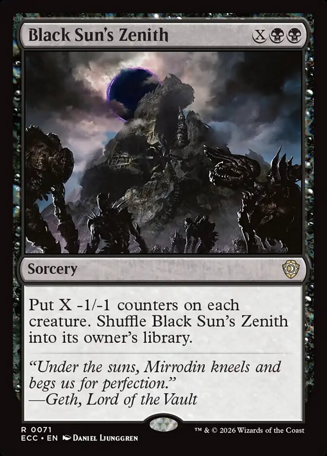 Black Sun's Zenith (71) - Lorwyn Eclipsed Commander (ECC)