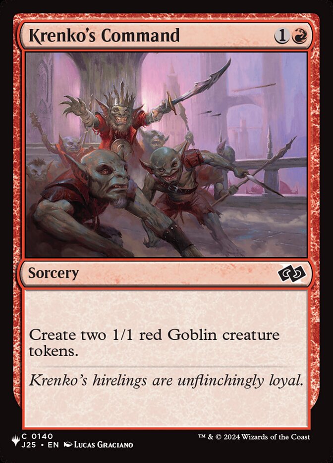 Krenko's Command (J25-140) - The List (PLST)