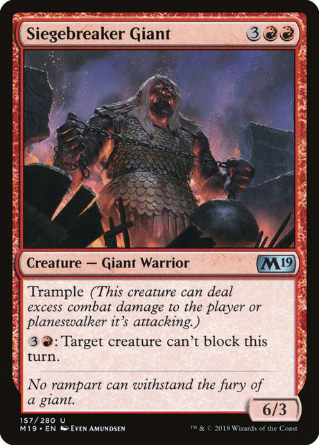 Siegebreaker Giant (157) - Core Set 2019 (M19)