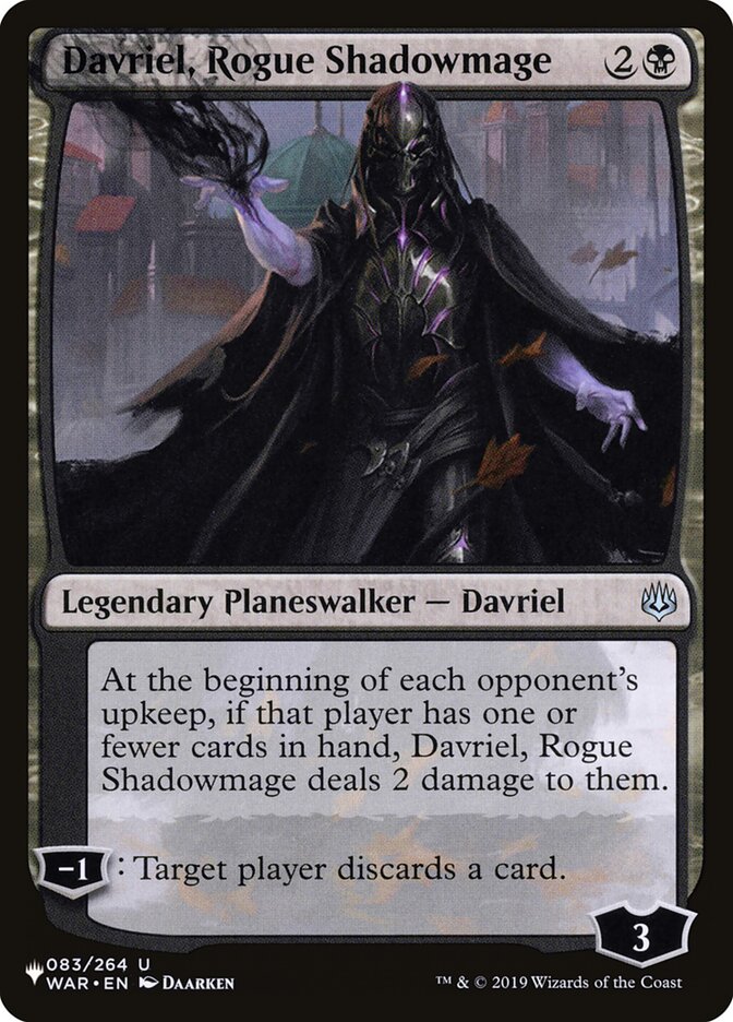 Davriel, Rogue Shadowmage (WAR-83) - The List (PLST)