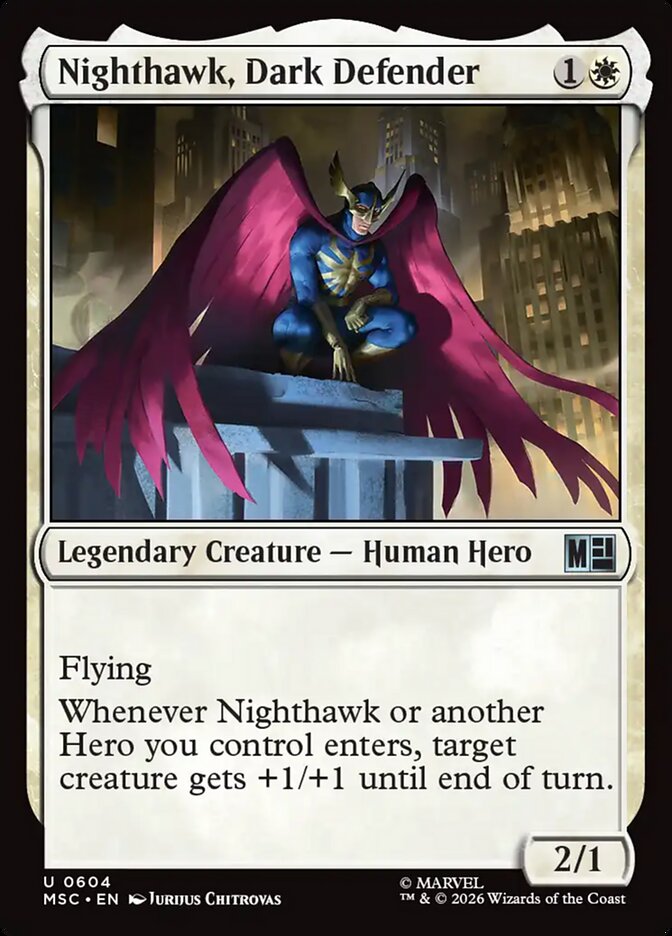 Nighthawk, Dark Defender (604) - Marvel Super Heroes Commander (MSC)