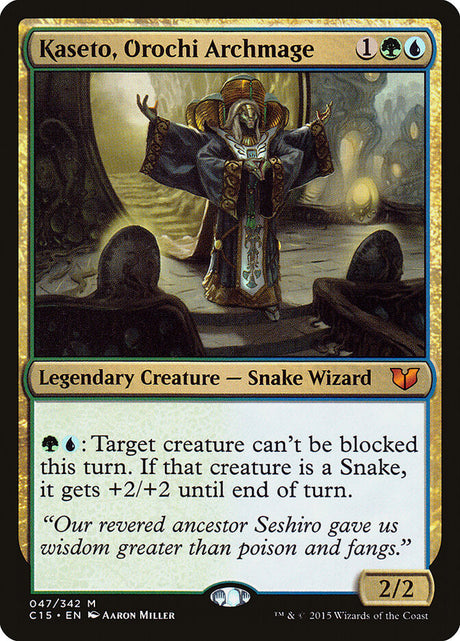 Kaseto, Orochi Archmage (47) - Commander 2015 (C15)