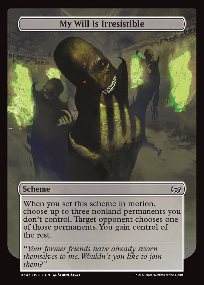 My Will Is Irresistible (347) - Duskmourn: House of Horror Commander (DSC)