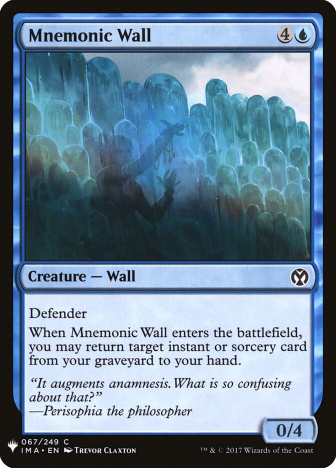 Mnemonic Wall (IMA-67) - The List (PLST)