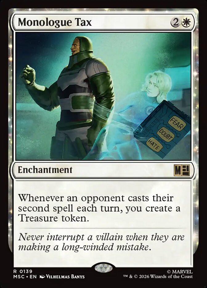 Monologue Tax (139) - Marvel Super Heroes Commander (MSC)