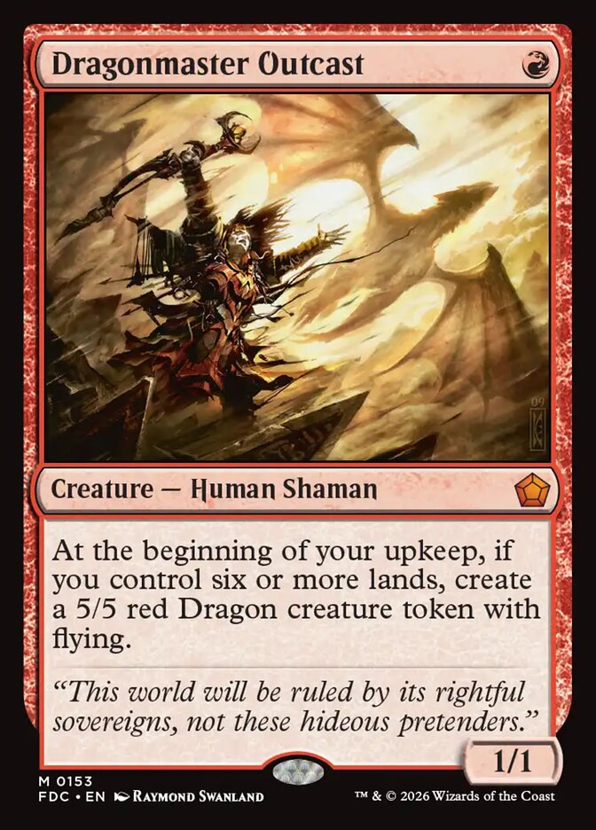 Dragonmaster Outcast (153) - Foundations Commander (FDC)