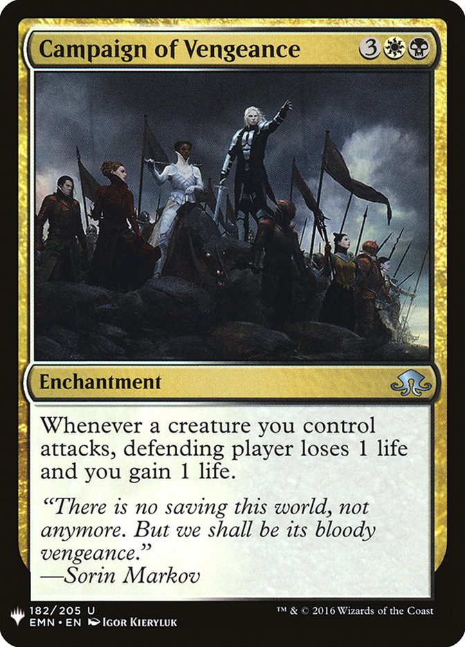 Campaign of Vengeance - The List (PLST)