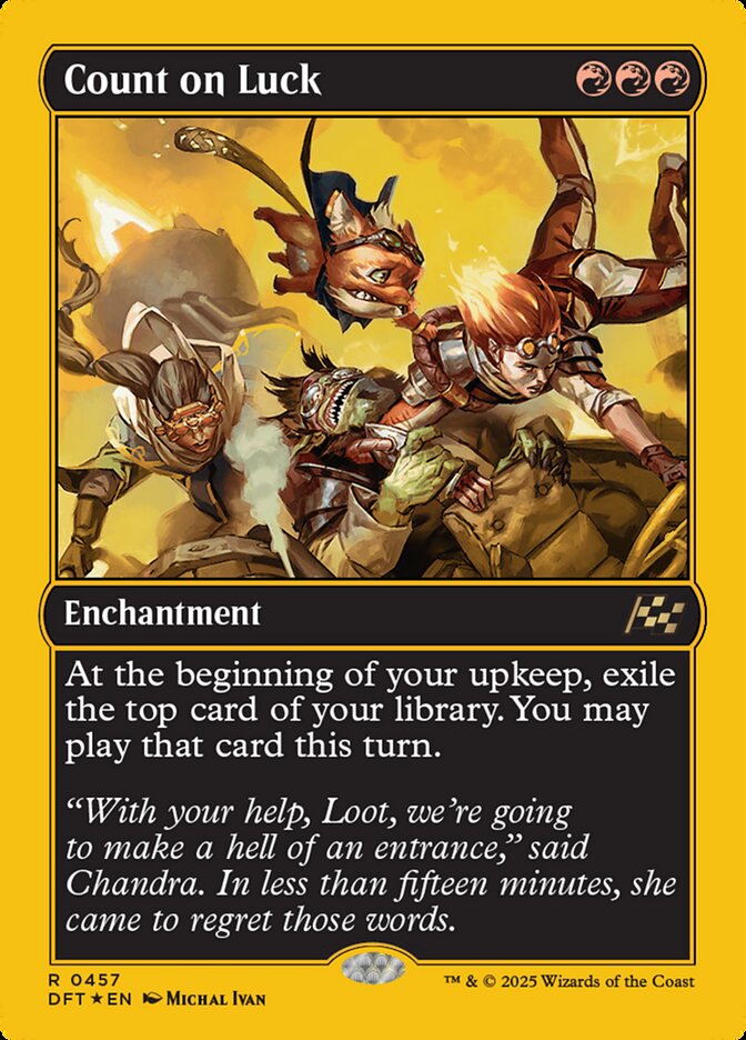 Count on Luck - [First Place Foil] Aetherdrift (DFT)