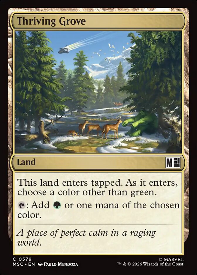 Thriving Grove (579) - Marvel Super Heroes Commander (MSC)