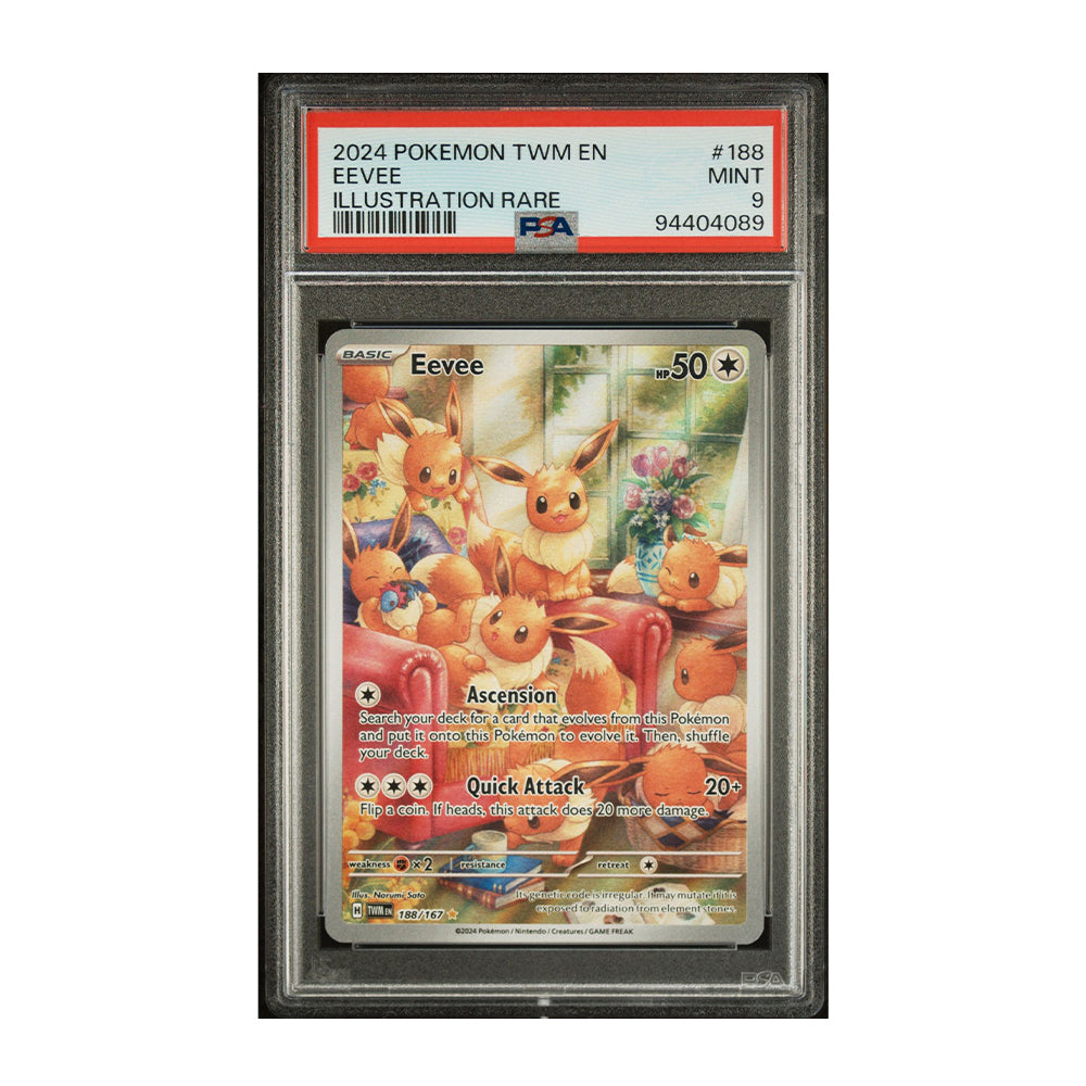 Eevee 188/167 [Holo, Graded PSA 9] - SV06: Twilight Masquerade (TWM