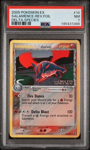 Salamence (Delta Species) #14 - [Graded PSA 7] Delta Species (DS)