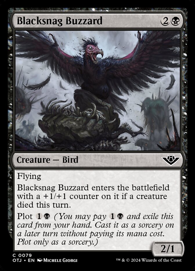 Blacksnag Buzzard - [Foil] Outlaws of Thunder Junction (OTJ)