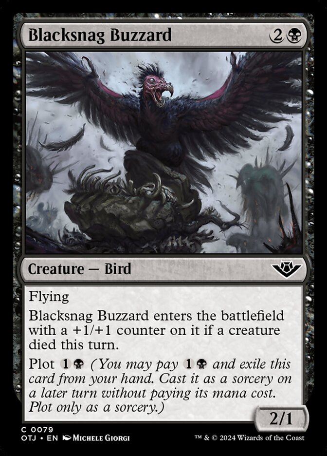 Blacksnag Buzzard (79) - Outlaws of Thunder Junction (OTJ)