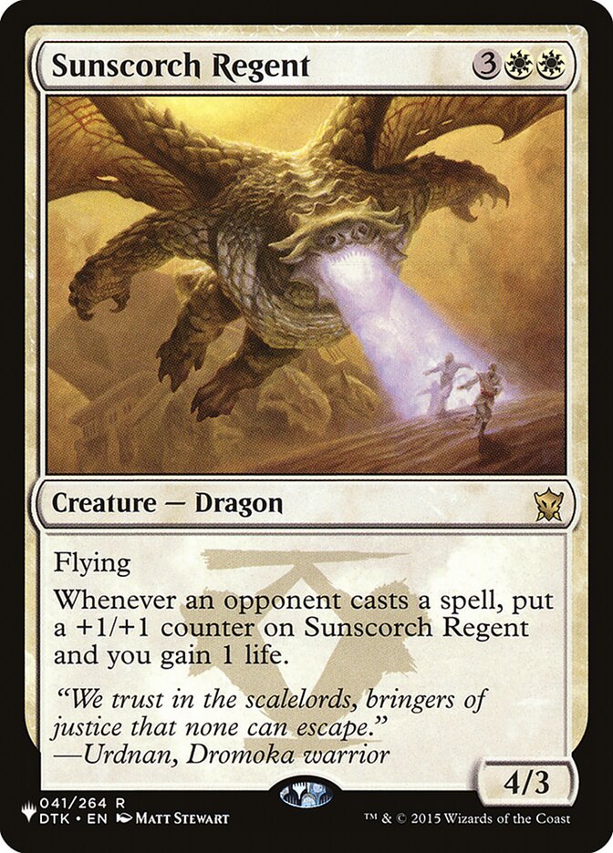 Sunscorch Regent (DTK-41) - The List (PLST)