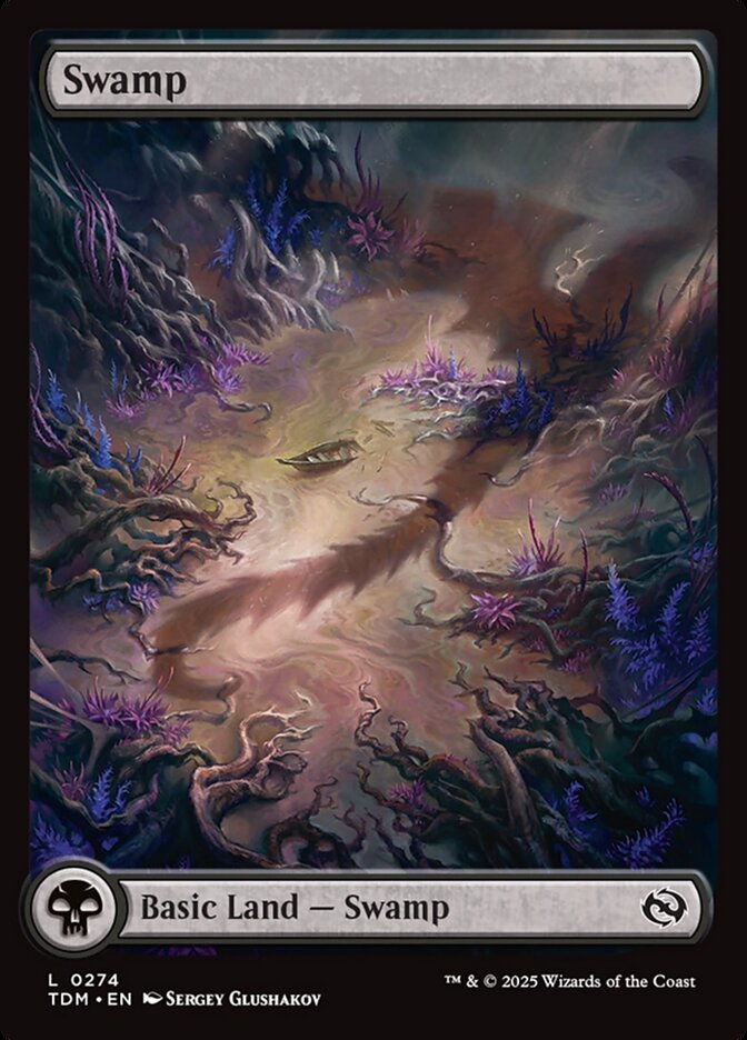 Swamp (274) - [Full Art] Tarkir: Dragonstorm (TDM)