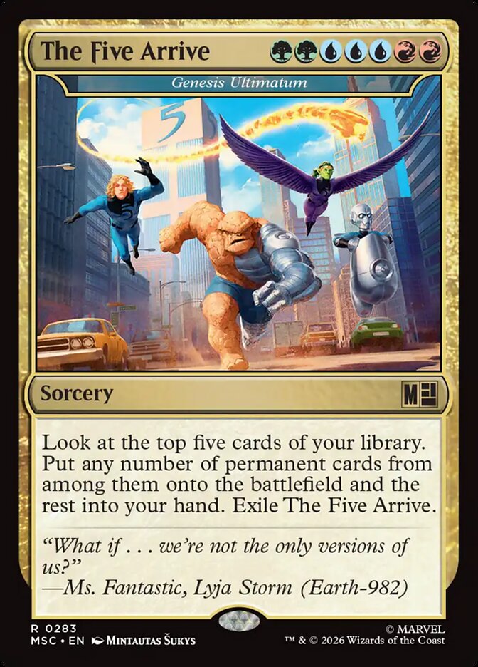 The Five Arrive - Genesis Ultimatum (283) - Marvel Super Heroes Commander (MSC)