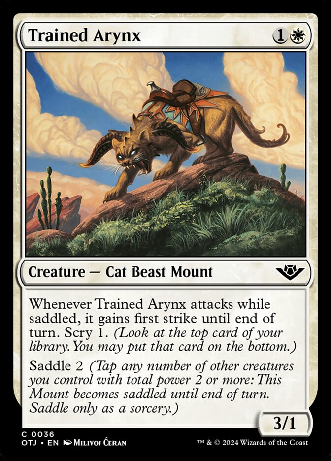 Trained Arynx (36) - Outlaws of Thunder Junction (OTJ)