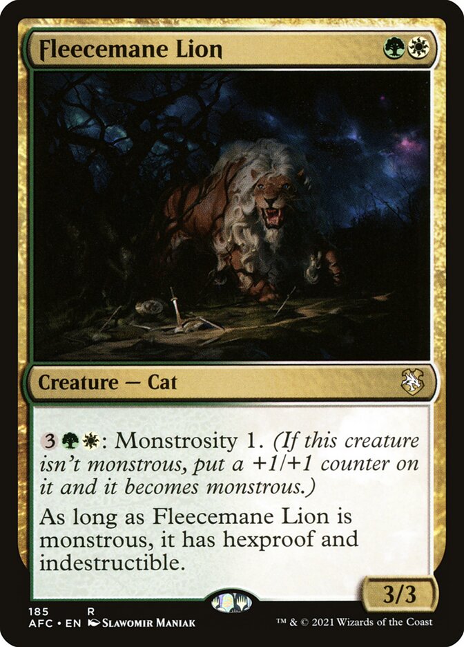 Fleecemane Lion (185) - Forgotten Realms Commander (AFC)