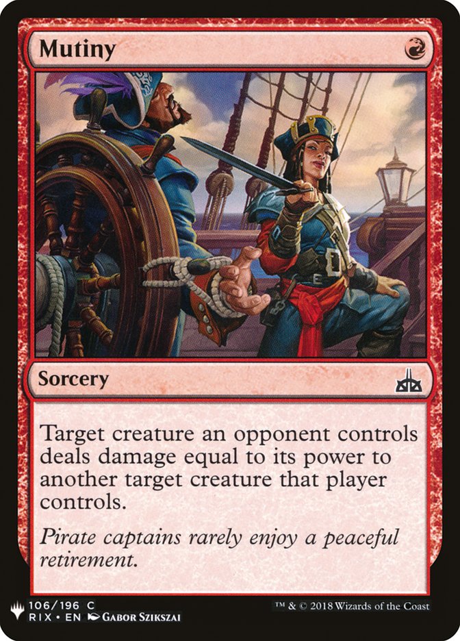Mutiny - The List (PLST)