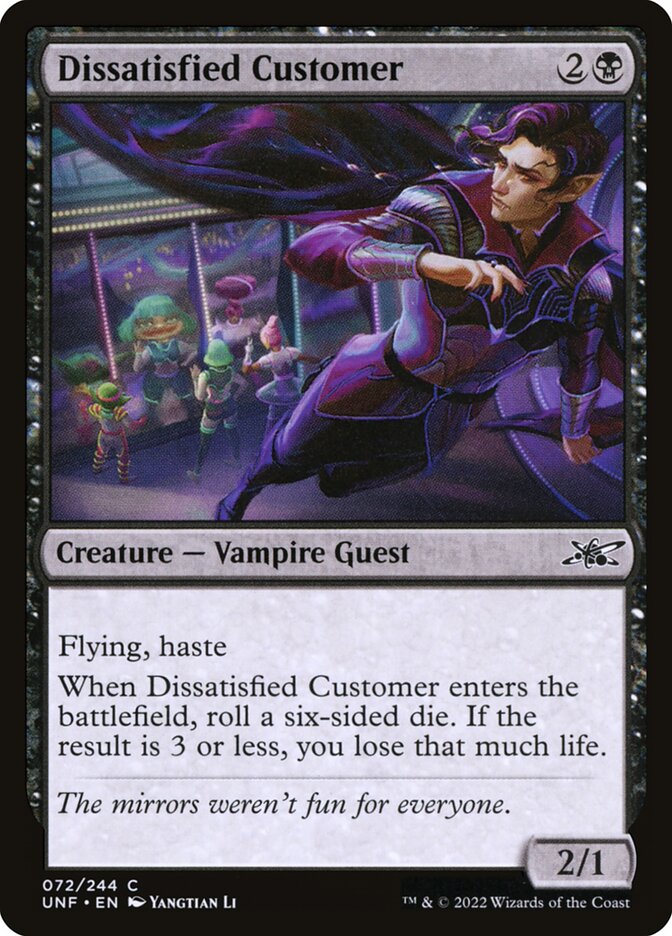 Dissatisfied Customer (72) - Unfinity (UNF)