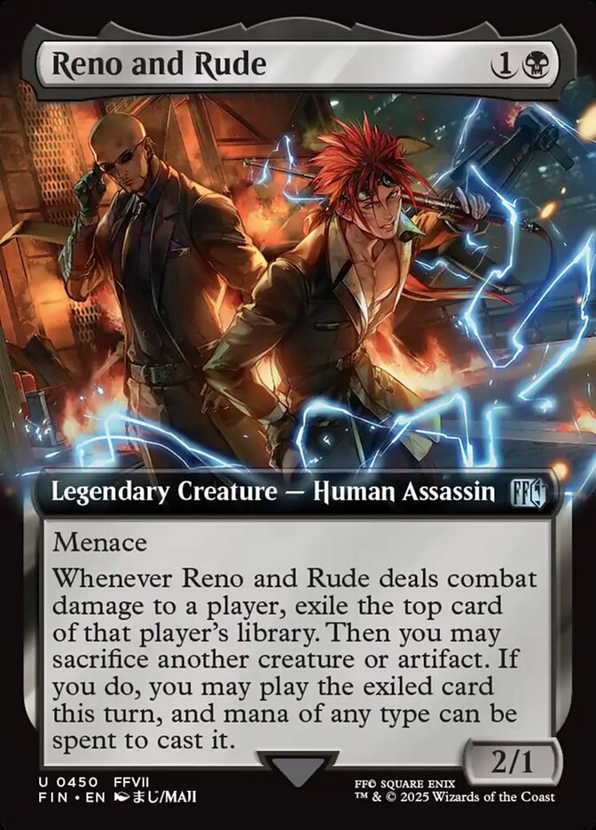Reno and Rude (450) - [Foil, Extended Art] Final Fantasy (FIN)