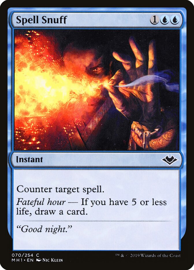Spell Snuff (70) - Modern Horizons (MH1)