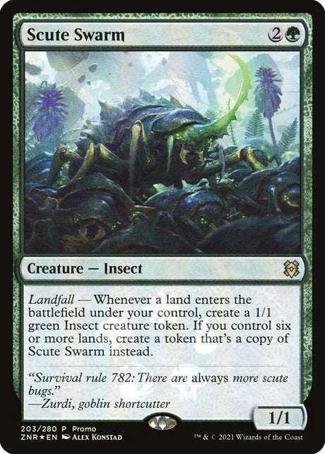 Scute Swarm (203★) - Zendikar Rising Promos (PZNR)