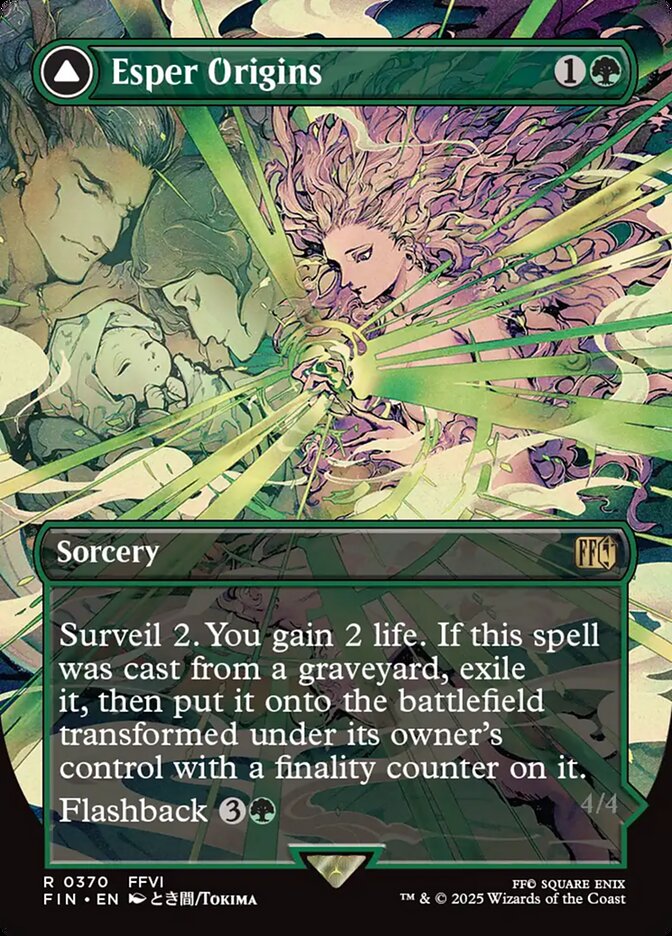 Esper Origins // Summon: Esper Maduin (370) - [Foil, Borderless] Final Fantasy (FIN)