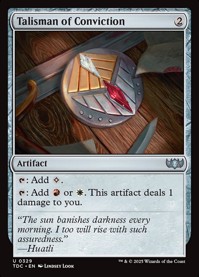 Talisman of Conviction (329) - Tarkir: Dragonstorm Commander (TDC)