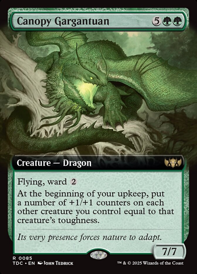 Canopy Gargantuan - [Extended Art] Tarkir: Dragonstorm Commander (TDC)