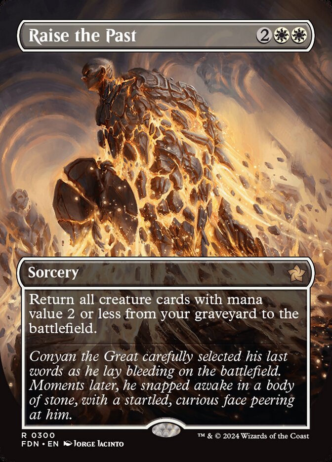 Raise the Past - [Foil, Borderless] Foundations (FDN)