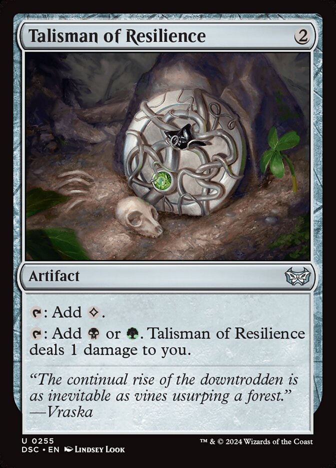 Talisman of Resilience (255) - Duskmourn: House of Horror Commander (DSC)