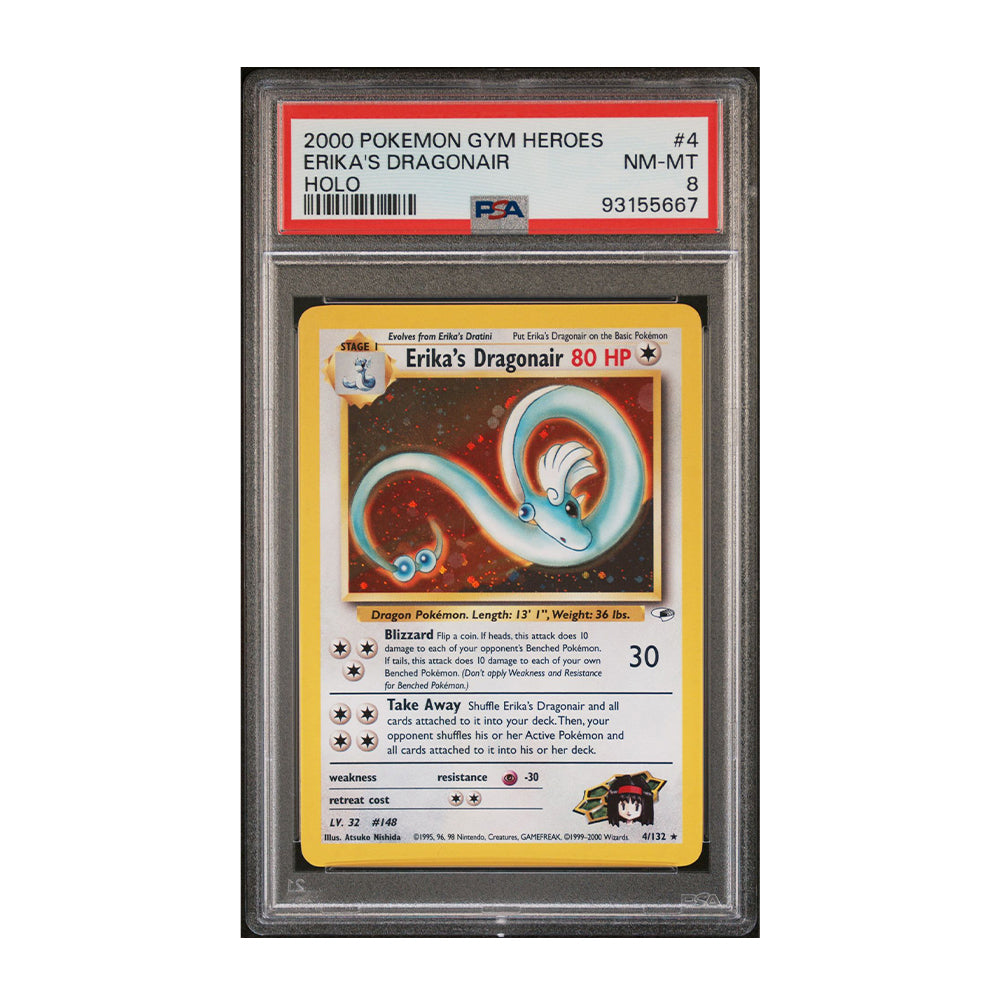 Erika's Dragonair (4/132) - [Holo, Graded PSA 8] Gym Heroes (G1)