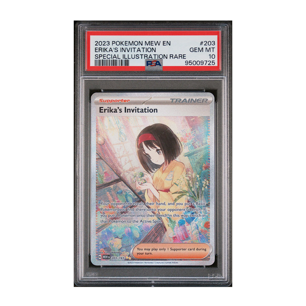 Erika's Invitation - 203/165 - [Holo, Graded PSA 10] SV: Scarlet & Violet 151