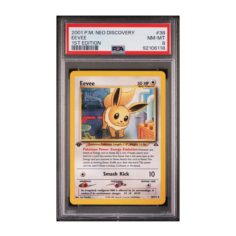 Eevee [1st Edition, Graded PSA 8] -  Neo Discovery (N2)