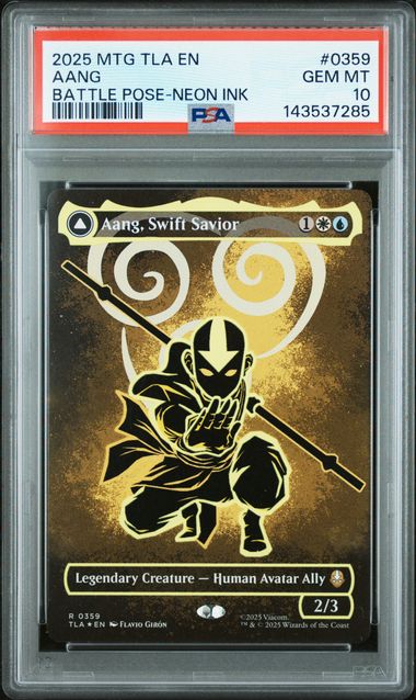 Aang, Swift Savior (Borderless) (Neon Ink Foil) #359 - [Graded PSA 10] Avatar: The Last Airbender (TLA)