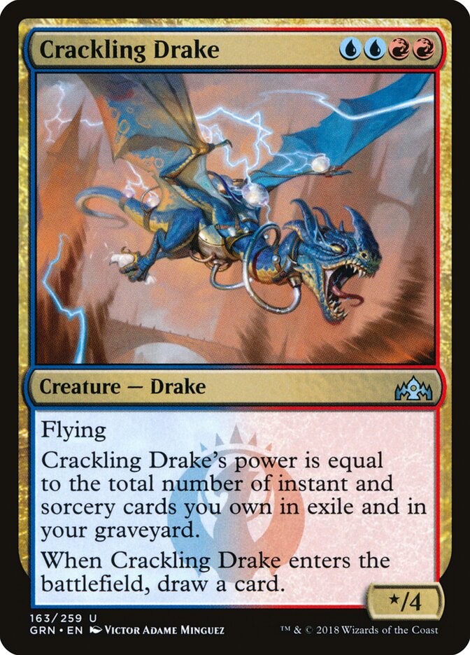 Crackling Drake (163) - Guilds of Ravnica (GRN)