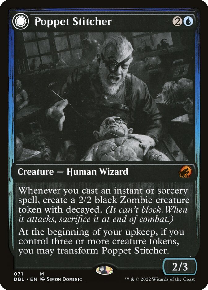 Poppet Stitcher // Poppet Factory - [Foil] Innistrad: Double Feature (DBL)