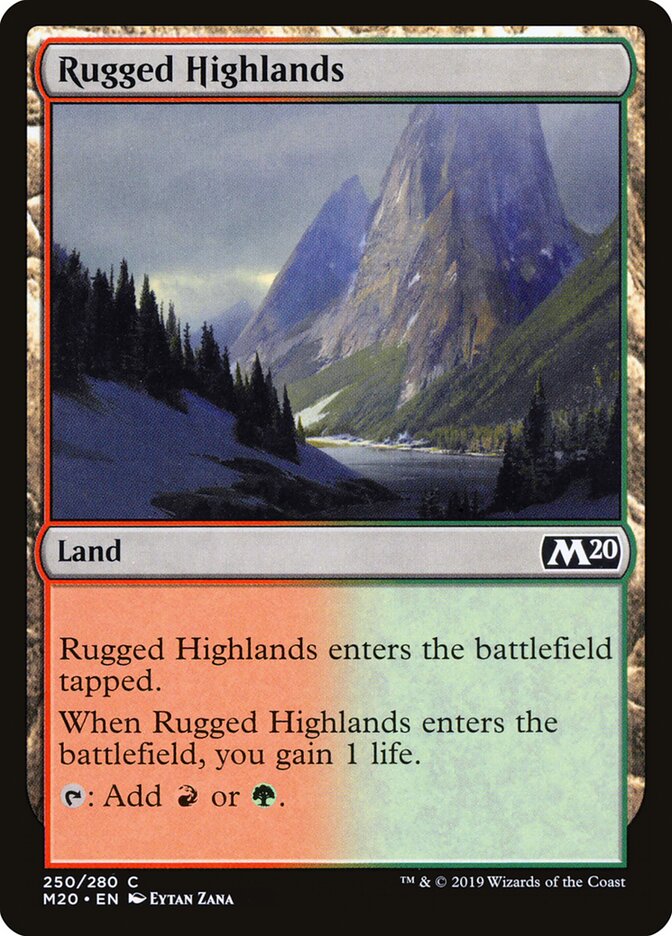 Rugged Highlands (250) - Core Set 2020 (M20)