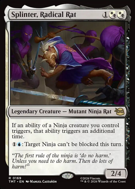 Splinter, Radical Rat (169) - Teenage Mutant Ninja Turtles (TMT)