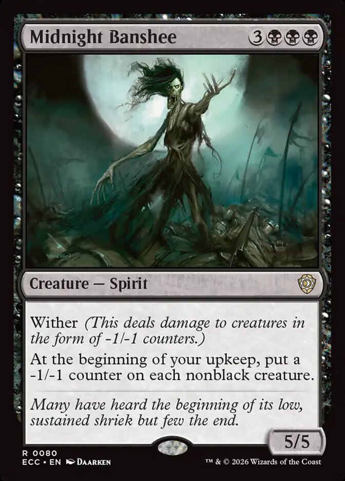 Midnight Banshee (80) - Lorwyn Eclipsed Commander (ECC)