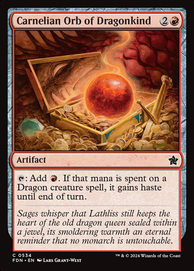 Carnelian Orb of Dragonkind (534) - Foundations (FDN)